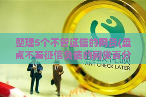 整理5个不管征信的网贷(盘点不看征信负债的网贷百分百下款) 