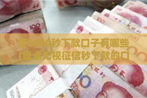 借5000秒下款口子有哪些(盘点无视征信秒下款的口子) 